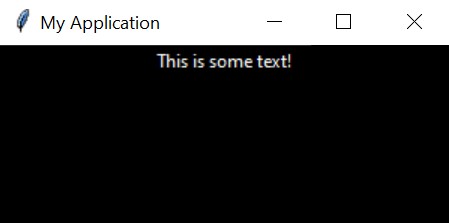 Basic styled tkx window.